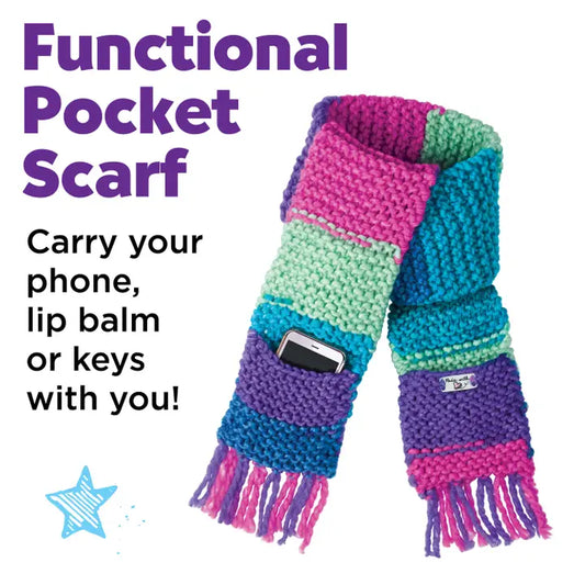 Learn To Knit: Pocket Scarf