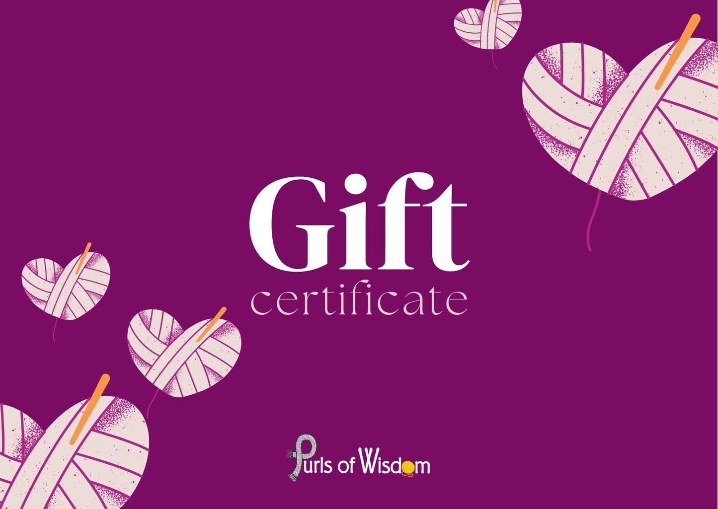 Purls of Wisdom e-Gift Card