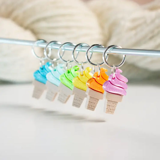 Blue Bird Stitch Markers