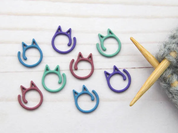 Colorful Cat Split Ring Markers