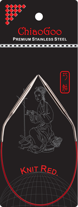 ChiaoGoo 12" SS Red Circular