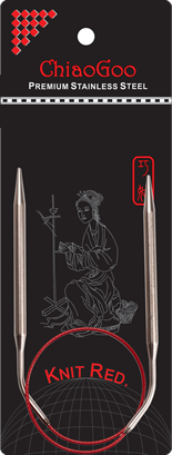 ChiaoGoo 16" SS Red Circular