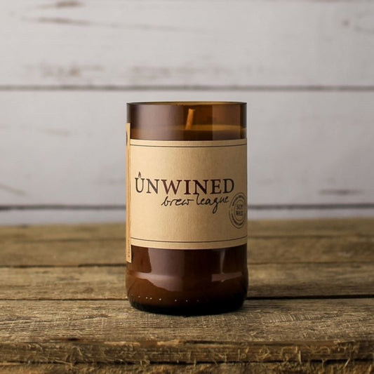 Unwined Brew League Beer Bottle Candle