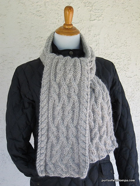 Celtic Cable Scarf Kit
