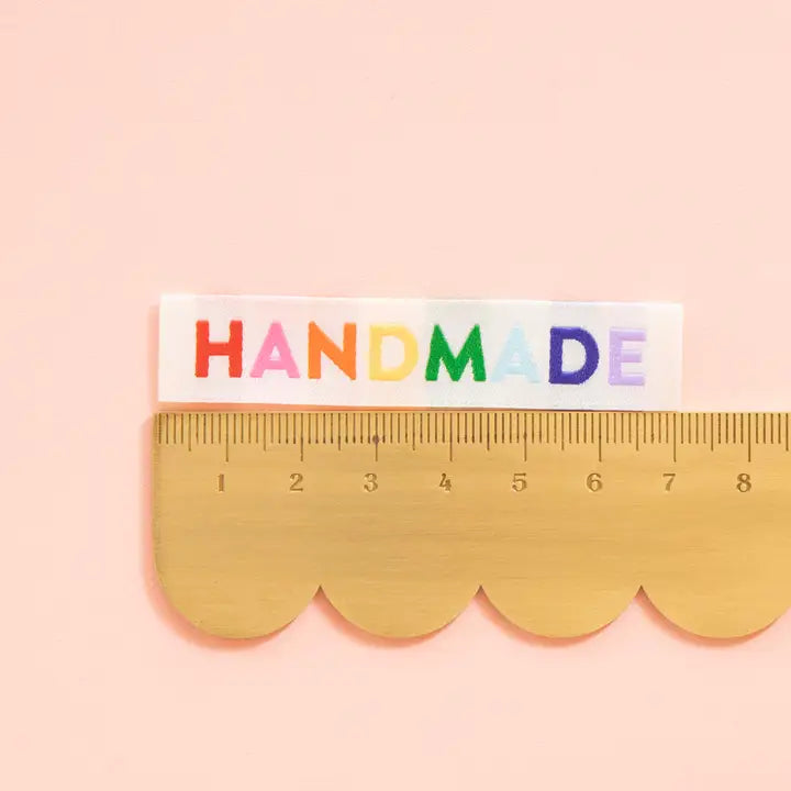Handmade Woven Sewing Labels - Rainbow