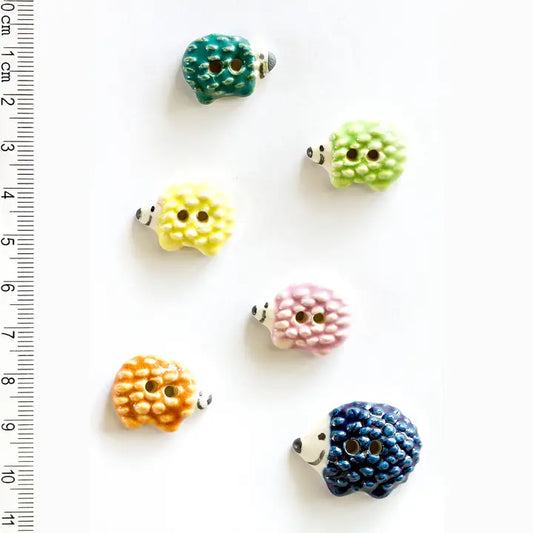 Handmade Hedgehog Buttons