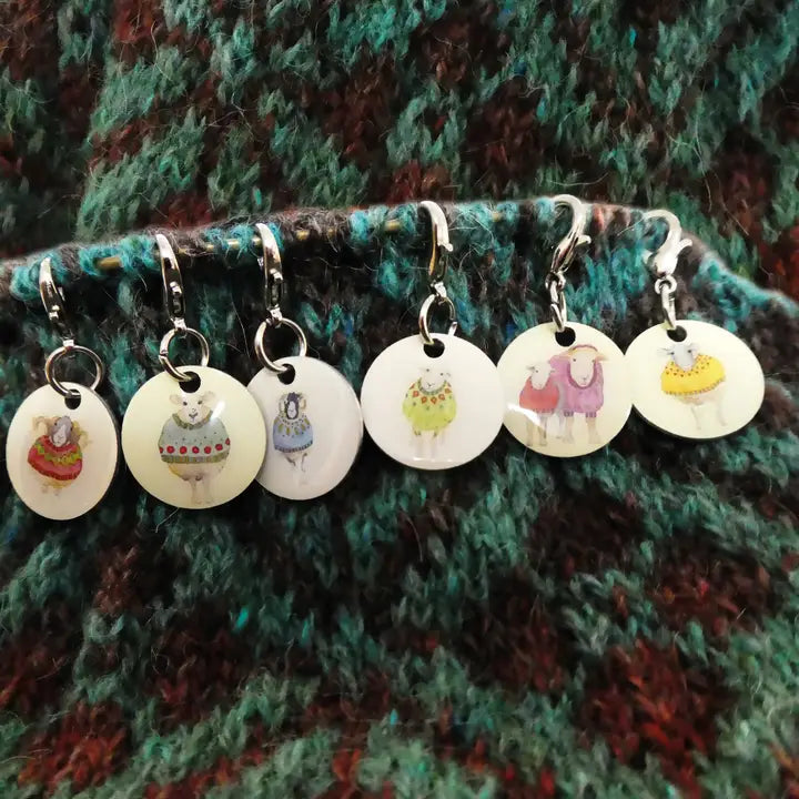 Emma Ball Crochet Stich Markers (Set of 6)