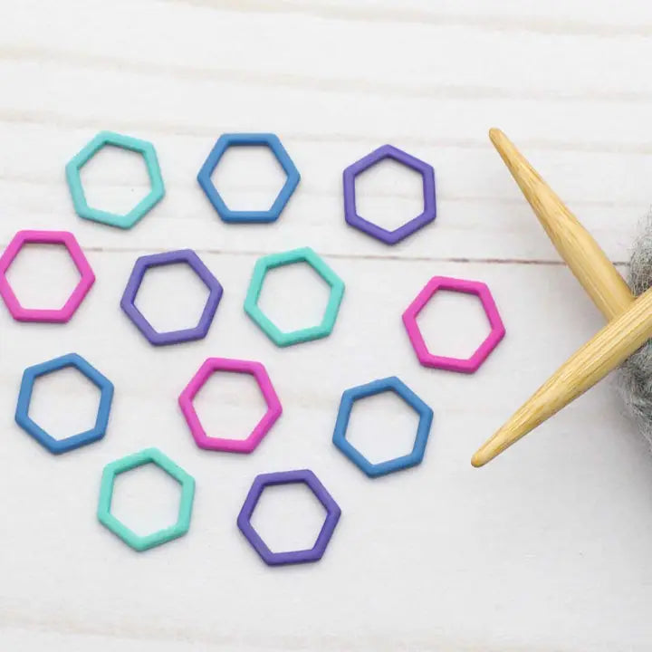 Colorful Hexagon Stich Markers
