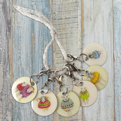 Emma Ball Crochet Stich Markers (Set of 6)