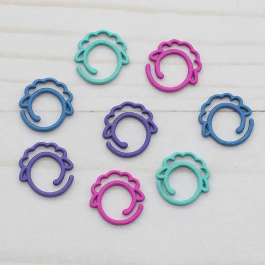 Colorful Sheep Split Ring Markers