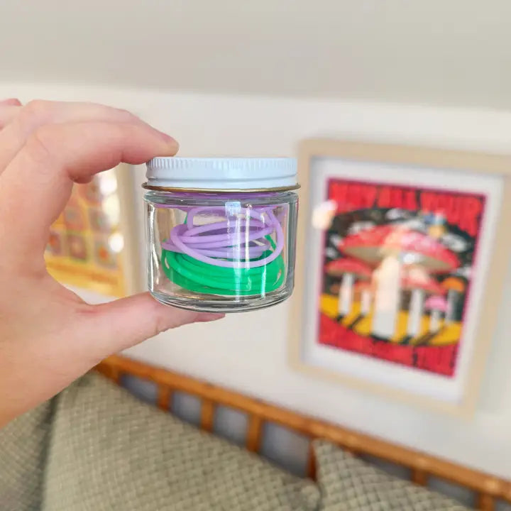 Jar of Stitch Saver Cords