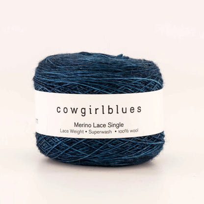 Cowgirl Blues Merino Lace Solids