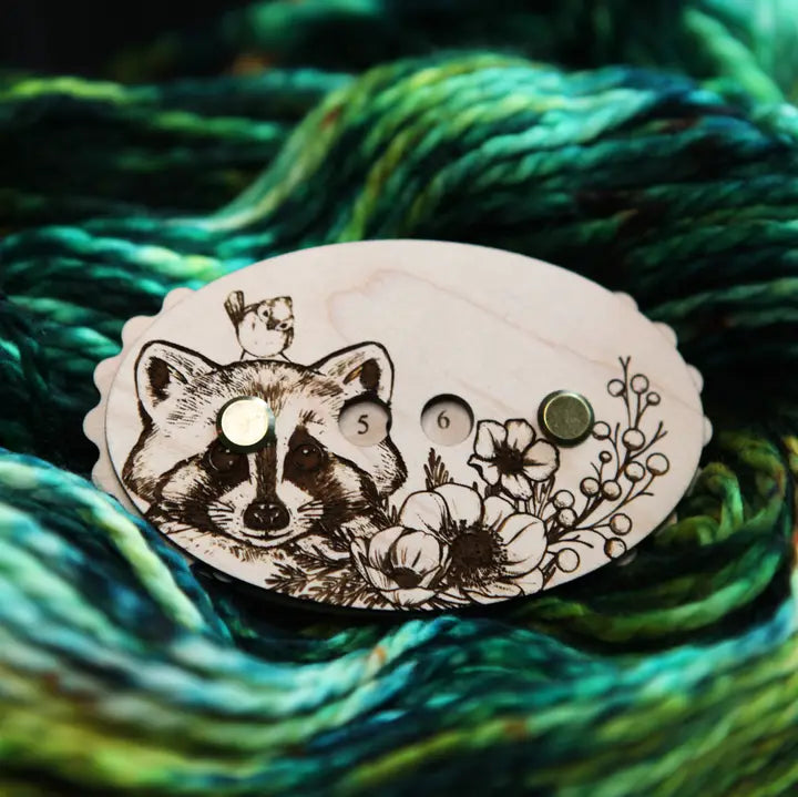 Wooden Knitting Row Counter