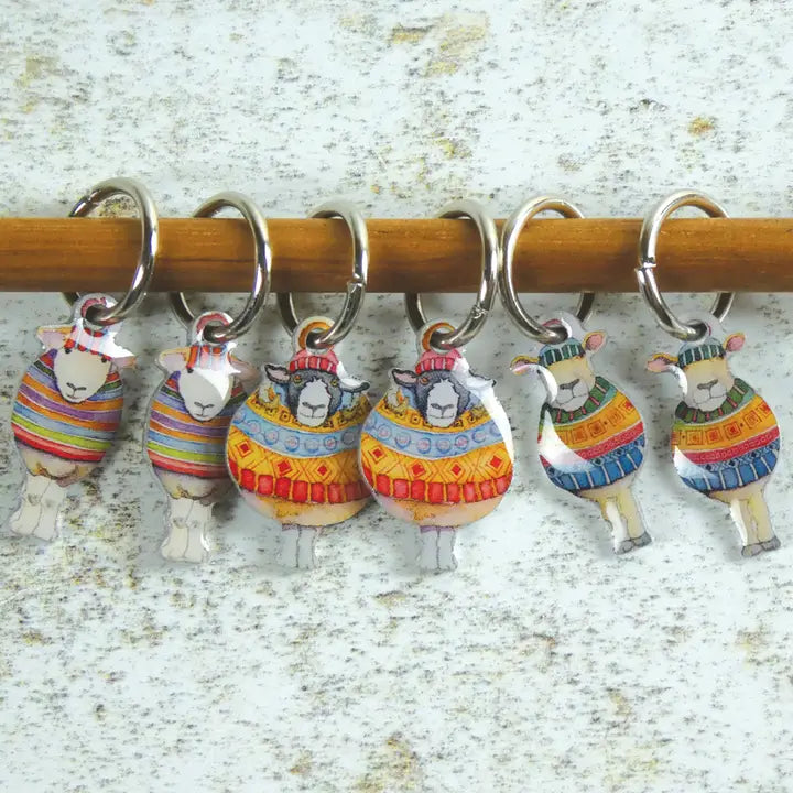 Emma Ball Stitch Markers (Set of Six)