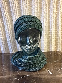 Knit Purl Hat and Cowl Set Kit