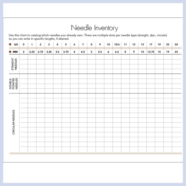 Vogue Knitting Project Journal